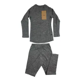 Reima 438429812012 Merino Wool Base Layer Set Gray Kids Size 5 Years Old Nwt