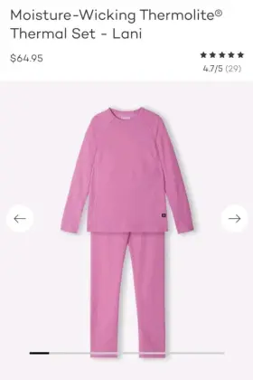 Reima 438429812876 Lani Base Layer Set Kids 14 Years