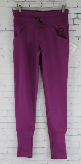 Ride 886745136828 Cocona Holly Fleece Thermal Capri Pants Womens Medium Raspberry