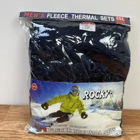 Rocky 789900147182 Thermal Underwear Base Layer Set Navy Blue Mens Size 3xl Shirt/pants New
