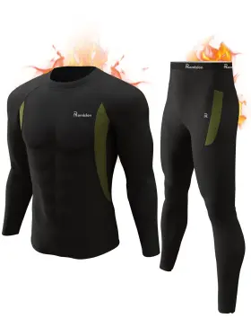 Romision 423233360292 Mens Thermal Underwear Set Ultra Soft Long Johns With Fleece Lined Winter Hun