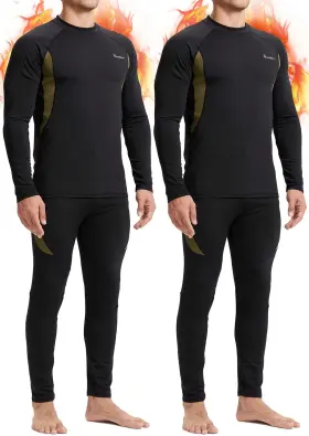 Romision 423233360629 Mens Thermal Underwear Set Long Johns Base Layer For Male Winter Gear Spor