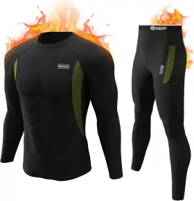 Xs-4xl Romision 705353061080 Mens Thermal Underwear Long Johns Fleece Lined Base Layer Set