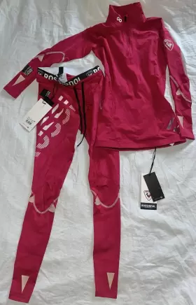 Rliwl04a Rossignol Rliwu03a Sz Xxs Womens Infini Compression Race Tights And Top Cherry 311