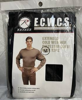 Rothco 6118 Ecwcs Poly Crew Neck Top - Black Size Med New