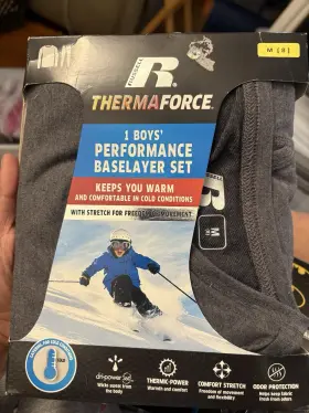 Bx3-10 Russell Thermaforce Boysft Performance Baselayer Set-gray-med 8-