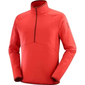 Lc1829500-samba-l Salomon Sntial Warm Half Zip Mid Layer Samba Large