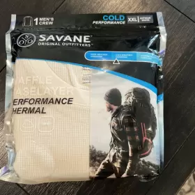 Savane 085142335906 Original Outfitters Men S Crew Baselayer Performance Thermal Size Xxl