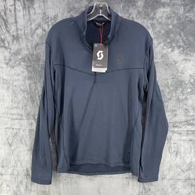 Scott 2918340114010 Defined Lightweight Pullover 1/2 Zip Top Nwt Size Medium Blue Insuloft