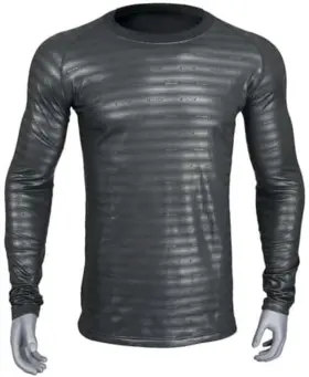 Seirus 090897123692 Nib Heatwave Crew Top Base Layer Carbon Men S Medium Moisture Wicking