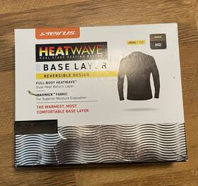 Seirus 090897123890 Nib Heatwave Ls Crew Top Base Layer Men S Medium Moisture Wicking