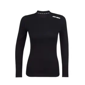 4543790690 Ski-doo Ladies Merino Base Layer Thermal Top Black Medium