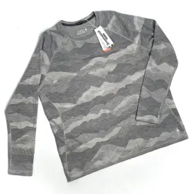 16781k55 Smartwool Classic Thermal Merino Baselayer Crew Top Grey Mountain Scape Size 3x
