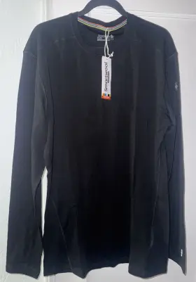 Smartwool 193392648650 2025 Thermal Merino 250 Base Layer Top Men S Xl Black 115 Ships Qk