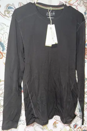 Sw016349001-m Smartwool 193392648759 Thermal Merino 250 Base Layer Top Mens Medium Black #sw016349001-m Nwt