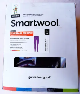 Smartwool 196572872234 Nwt With Tags Size L Classic Thermal Merino Bottom Purple Iris