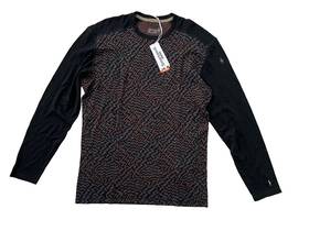Smartwool 197064568840 Merino 250 Classic Base Layer Crew Black Retro Line Xl