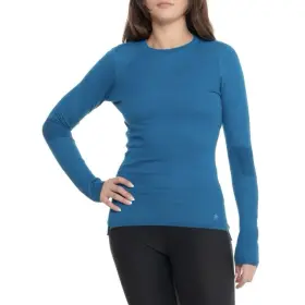 Smartwool 197064579228 New - Womens Intraknit Thermal Merino Base Layer Crew Blue Xs