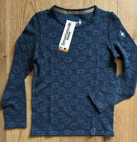 Smartwool 197643605911 Nwt Kids Classic Thermal Base Layer Crew Top Sz L Color Deep Navy