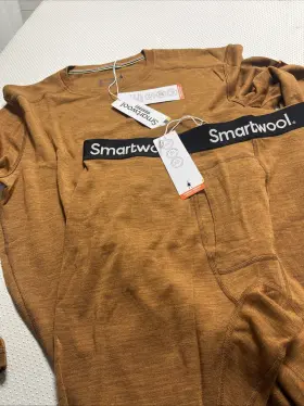Smartwool 197805767662 230 Mens Thermal Merino Wool Base Layers Acorn Set Sz Large Nwt