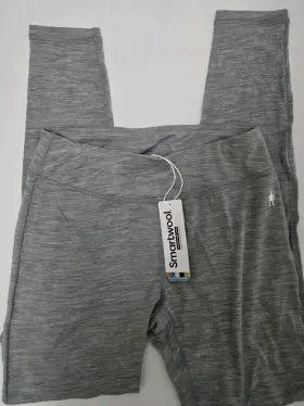 4432 Smartwool New Classic Gray Merino Base Layer Leggings Bottoms Medium