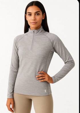 Smartwool 508863 Merino 150 Women S Size M Baselayer 1/4 Zip Long Sleeve Shirt Nwt