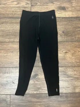 L142842 Smartwool Kidsft Classic Thermal Merino Base Layer Bottom Leggings Black Sz S