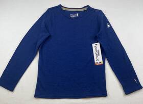 Smartwool Sn110 Kid L Classic Thermal Merino 250 Baselayer Crew Blueberry Hill Heather