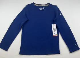 Sn110 Smartwool Kid L Classic Thermal Merino 250 Baselayer Crew Blueberry Hill Heather