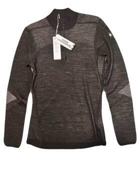Smartwool Sw002824960-s Intraknit Thermal Merino Wool Base Layer Top Black White Men S