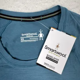 Sw015255 Smartwool Merino 150 Base Layer L/s Crew Top Women S Xs Blue Spruce Nwt 85