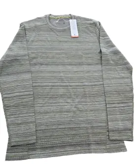 Sw016351 Smartwool Mens Classic Thermal Merino Base Layer Pattern Crew Winter Moss Large