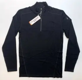 Sw016355 Smartwool Mens Classic Thermal Merino Base Layer 1/4 Zip Top - Dark Blue