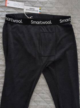Smartwool Sw016361010-xxl Mens Classic Thermal Base Layer Bottom Xxl Charcoal Heather Knit
