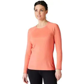 Sw016369f78xl Smartwool Merino 250 Base Layer Crew Sunset Coral Heather Xl