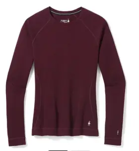 Sw016369k40 Smartwool 110 Men S Classic Thermal Merino Base Layer Crew Top-bl Cherry -large