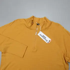 Sw0163782k41 Smartwool Classic Thermal Merino Base Layer 1/4 Zip Top Honey Golf Size 2x