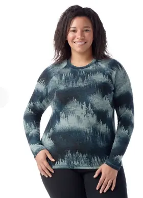 Sw016780k68 Smartwool 115 Womens Classic Thermal Merino Wool Base Layer Top-twilight -2x