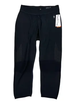 Sw0168253960-xl Smartwool New Men S Black Merino Intraknit 200 3/4 Baselayer Bottoms - Xl