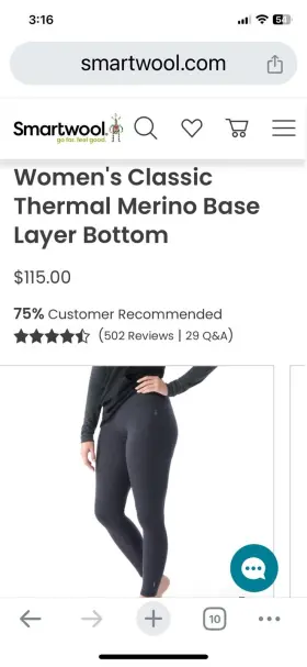 Sw019242010-xl Smartwool Womens Classic Thermal 250 Merino Base Layer Bottom Charcoal Heather