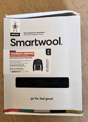 Smartwool Swo16352k64 Shirt Mens Medium Base Layer Thermal Merino Wool Crew Neck New In Box