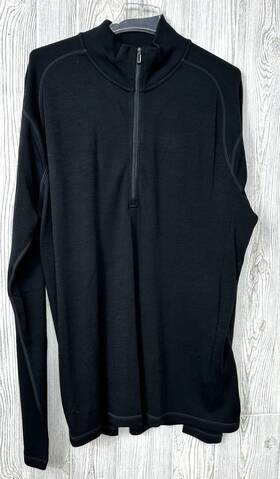 Smartwool Swonp603001-xxl Nwt Mens Black Classic Thermal Merino 250 Base Layer 1/4 Zip Size 2xl