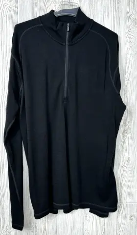 Swonp603001-xxl Smartwool Nwt Mens Black Classic Thermal Merino 250 Base Layer 1/4 Zip Size 2xl