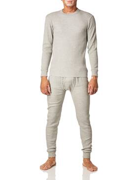 Smiths Workwear Stlj201-htrgry-hgr-m Mens Thermal Sets Heather Grey Medium