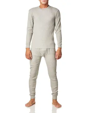 Stlj201-htrgry-hgr-m Smiths Workwear Mens Thermal Sets Heather Grey Medium