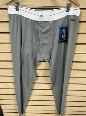 20074 Solaris Mens Size Xlarge Gray Bi Layer Thermal Pant Baselayer New #20074 Nwt
