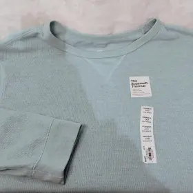 Sonoma 400466966405 Light Blue 3x Big 3xb Long Sleeve Super Soft Thermal Shirt New Nwt K