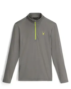 191266 Spyder Mens Prospect Half Zip T-neck - Midweight Baselayer Top Storm