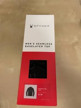 Spyder 192636291386 Men S Momentum Base Layer Top S/m Brand New In Box