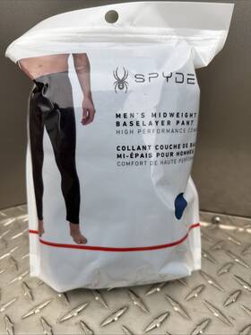 Spyder 192636451971 Men S Midweight Base Layer Pant Size L